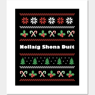 Irish Christmas Nollaig Shona Duit Posters and Art